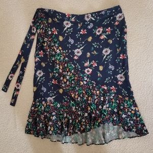 Liz Claiborne Faux Wrap Floral Skirt